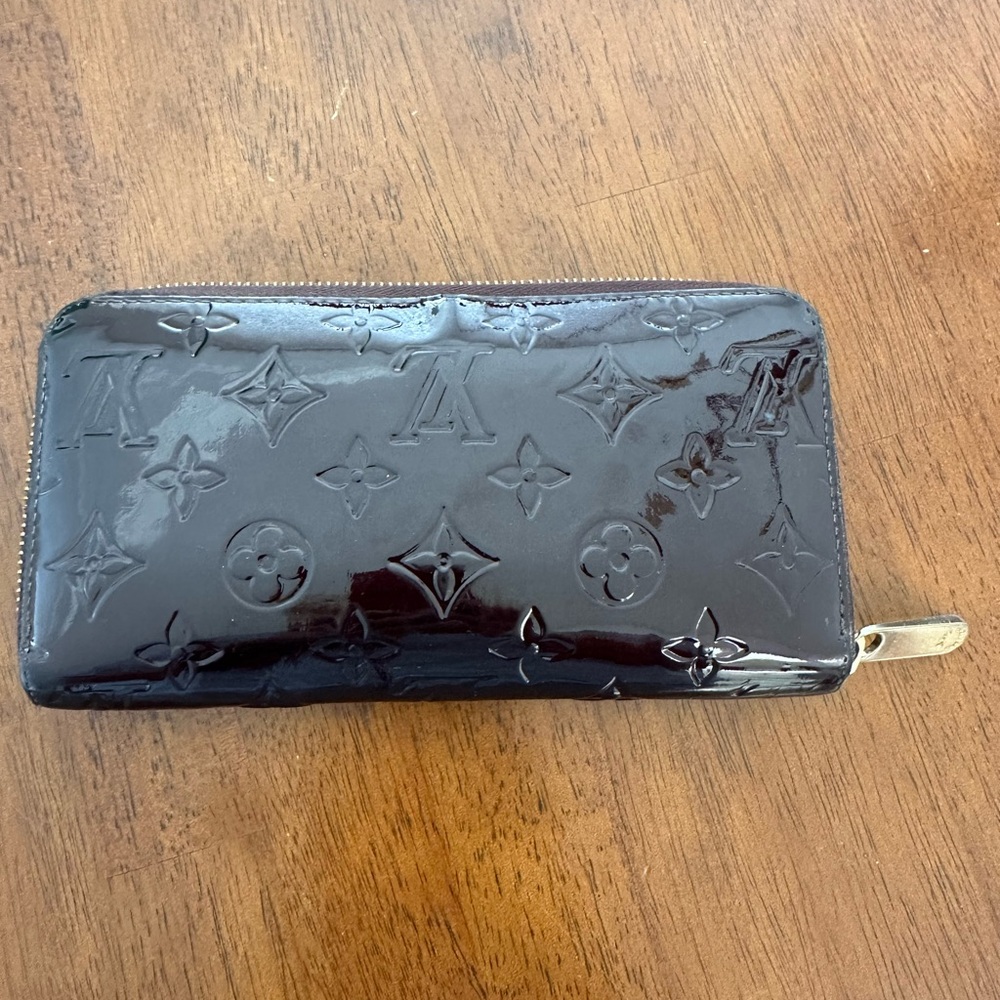 Louis Vuitton Glossy Burgundy Monogram Wallet